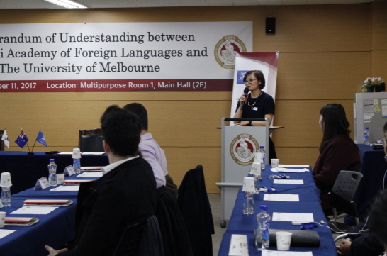 Memorandum of Understanding between Gyeonggi Academy of Foreign Languages and the University of Melbourne